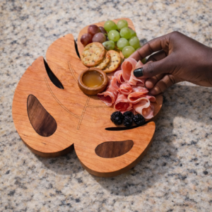 Monstera Leaf Charcuterie Board