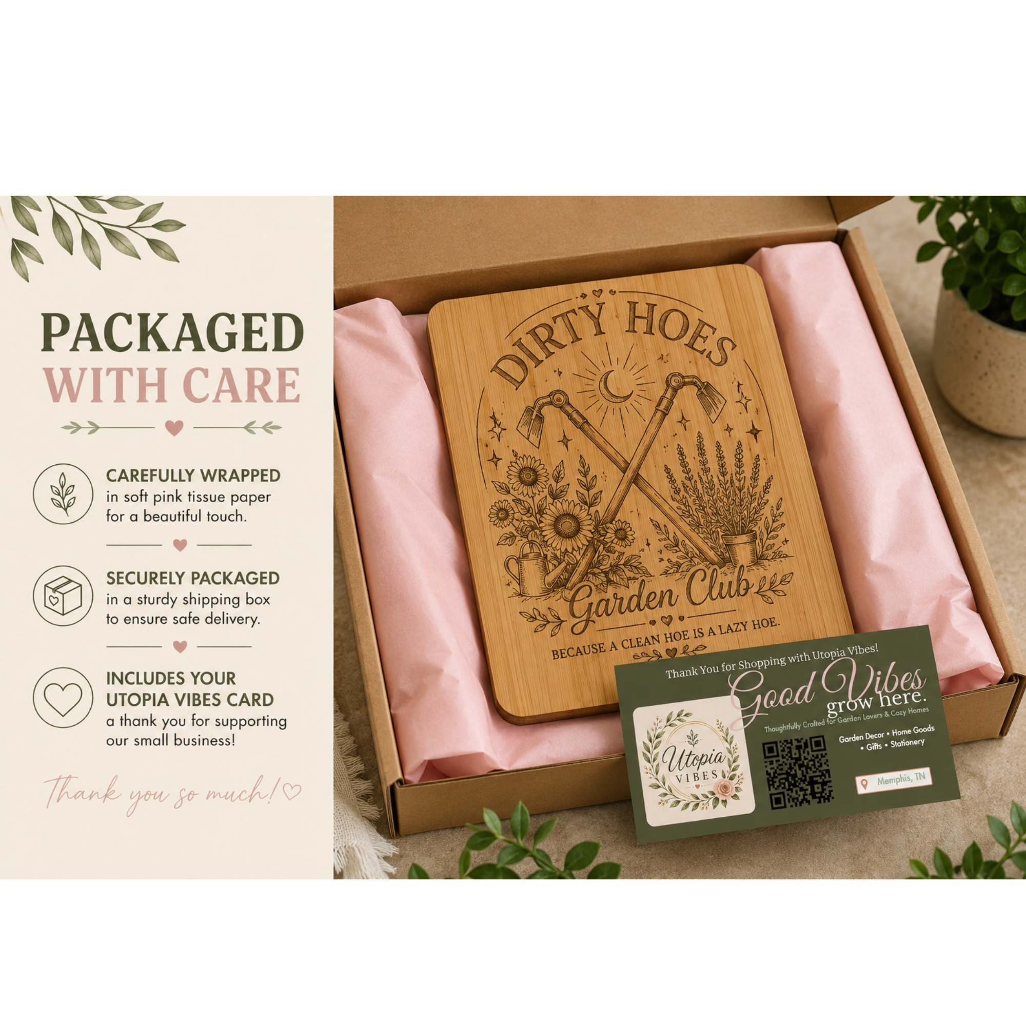Engraved Bamboo Display Board - Image 5