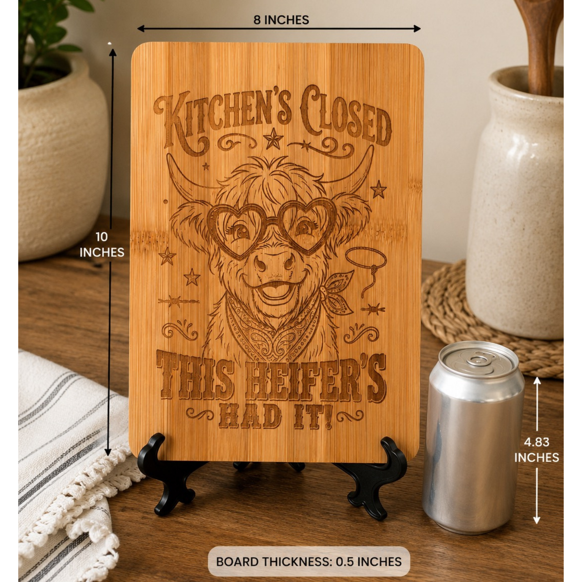 Engraved Bamboo Display Board - Image 6